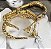 Braceletes Lisos e Trabalhados/ Pulseiras - Semijoias Banhada a Ouro 18K - Imagem 9