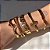 Braceletes Lisos e Trabalhados/ Pulseiras - Semijoias Banhada a Ouro 18K - Imagem 1