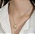 Conjunto Gota Lisa Média - Colar e  Brinco - Semijoia Banhada a Ouro 18K - Imagem 2