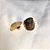 Brinco Circular Frontal Lixado- Banhado a Ouro 18K - Semijoia - Imagem 3