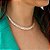 Colar Choker Riviera Baguete de 5,7mm   - Semijoia Banhada a Ouro 18k - Imagem 1