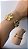 Bracelete de Flores/FLOR Flor Trabalhado - Semijoia Banhada a Ouro 18K - Imagem 1