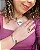 Bracelete/Pulseira Encaixe Dois Banhos Martelado - Elegante- Semijoia Banho Ouro 18K + Rodium - Imagem 3