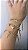 Pulseira/ Bracelete Pingente - Fé - Amor - Nossa Senhora - Espirito Santo - Cruz - Semijoia Delicada Banhada a Ouro 18K - Imagem 1