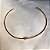 Aro/ Chocker /Gargantilha/Colar Nó Fino Liso - Semijoia Banhada Ouro 18 K - Imagem 3