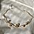 Colar Aro Chocker Ondulado de Bolas Lisa e Trabalhadas - Semijoia Banhada Ouro 18 K - Imagem 1