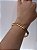 Bracelete Geométrico Elegante Liso -  8 Lados Fecho Clique  - Semijoia Banhada ouro 18K - Imagem 1