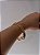 Bracelete Geométrico Elegante Liso -  8 Lados Fecho Clique  - Semijoia Banhada ouro 18K - Imagem 2