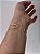 Bracelete Dois Fio Minimalista Ajustavel Liso -  Semijoia Banhada em Ouro 18K - Imagem 3
