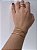 Bracelete Dois Fio Minimalista Ajustavel Liso -  Semijoia Banhada em Ouro 18K - Imagem 2