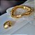 Colar Aro Autentic Rocha Orgânica - Chocker - Semijoia Banhada a Ouro 18K - Imagem 3
