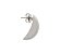 Brinco Oval Liso Médio - Minimalista - Semijoia Banhada a Ouro 18K  ou Ródio - Imagem 5