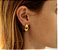Brinco Oval Liso Médio - Minimalista - Semijoia Banhada a Ouro 18K  ou Ródio - Imagem 3