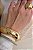 Anel Oval Max Liso Abaulado - Semijoia Banhado a Ouro 18k ou a Rodio - Imagem 3