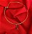 Colar Aro Com Letra Grande - Choker Personalizada Com Inicial - Semijoia Banhada a Ouro 18k - Imagem 1