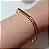 Bracelete Quadrado Fino Liso Minimalista Geométrico - Semijoia Banhada a Ouro 18K ou Rodio - Imagem 3