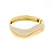Bracelete Movimento Off White Dourado – Semijoia Moderna Kalize - Banhada em Ouro 18K - Imagem 3