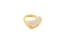 Anel Movimento Off White Dourado – Semijoia Moderna Kalize - Banhado a Ouro 18k - Imagem 4