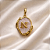 Pingente Orgânico Madreperola Letra - Personalizado - Semijoia Banhada a Ouro 18k - Imagem 1