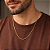 Colar Masculino Eterno de 60cm Com Elos de 2,5mm - Semijoia Banhada a Ouro 18K - Kalize - Imagem 3