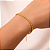 Pulseira Cordão Baiano ou Cabo de Aço 3mm - Semijoia Banhada a Ouro 18k - Imagem 2