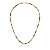 Colar choker Riviera Zirconia Coloridas (4mm)  - Semijoia Banhada a Ouro 18k - Imagem 1