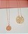 Colar Longo 60cm Corrente Bolinhas Pingente Flor - Semijoias - Ouro 18k - Imagem 2