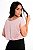 Blusa Feminina Rose Detalhe Listras - Imagem 2