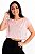 Blusa Feminina Rose Detalhe Listras - Imagem 1