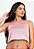 Blusa Feminina Rose Traparente Com Cropped Preto Tomara que Caia - Imagem 2