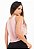 Blusa Feminina Rose Traparente Com Cropped Preto Tomara que Caia - Imagem 3