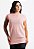 Blusa Fitness Tela Manga Curta Rosa - Imagem 1