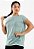 Blusa Fitness Tela Manga Curta Verde - Imagem 2