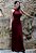 Vestido Feminino Longo Detalhe Pescoço Costa Aberta - Imagem 2