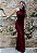 Vestido Feminino Longo Detalhe Pescoço Costa Aberta - Imagem 1