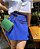 SHORT SAIA MANUELA AZUL KLEIN - Imagem 1