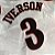 Camisa de Basquete Philadelphia 76ers 2001 Finals Branca Brilhante- 3 Allen Iverson - Imagem 5