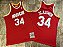 Camisa de Basquete Houston Rockets Hardwood Classics M&N - Olajuwon 34 - Imagem 1