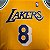 Camisa de Basquete Los Angeles Lakers 1996-97 Hardwood Classics M&N (Prensado a Quente) - 8 Kobe Bryant - Imagem 4