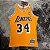 Camisa de Basquete Los Angeles Lakers 1996-97 Hardwood Classics M&N (Prensado a Quente) - 34 Shaquille O'neal - Imagem 1