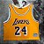 Camisa de Basquete Los Angeles Lakers Cropped para Mulheres Hardwood Classics M&N (Prensado a Quente) - 24 Kobe Bryant - Imagem 1