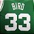 Camisa de Basquete Boston Celtics Cropped para Mulheres Hardwood Classics M&N (Prensado a Quente) - 33 Larry Bird - Imagem 4