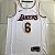 Camisa de Basquete Lakers 2022 Versão Bordado Denso - 6 Lebron James - Imagem 1