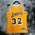 Camisa de Basquete Los Angeles Lakers 1984/85 Hardwood Classics M&N (Prensado a Quente) - 32 Magic Johnson - Imagem 1