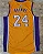 Camisa de Basquete Los Angeles Lakers retrô Adidas Bordado Denso - 24 Kobe Bryant - Imagem 2