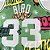 Camisa de Basquete Boston Celtics Especial Grafiti 1984/85 Hardwood Classics M&N (Prensado a Quente) - 33 Larry Bird - Imagem 6