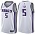 Camisas de Basquete Sacramento Kings - 5 De'Aaron Fox - Imagem 5