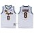 Camisas Retrô Los Angeles Lakers - 8 Kobe Bryant - Imagem 2