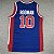 Camisa de Basquete Retrô Detroit Pistons - 11 Isiah Thomas, 10 Dennis Rodman - Imagem 2