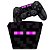 KIT Capa Case e Skin PS4 Controle - Minecraft Enderman - Imagem 1